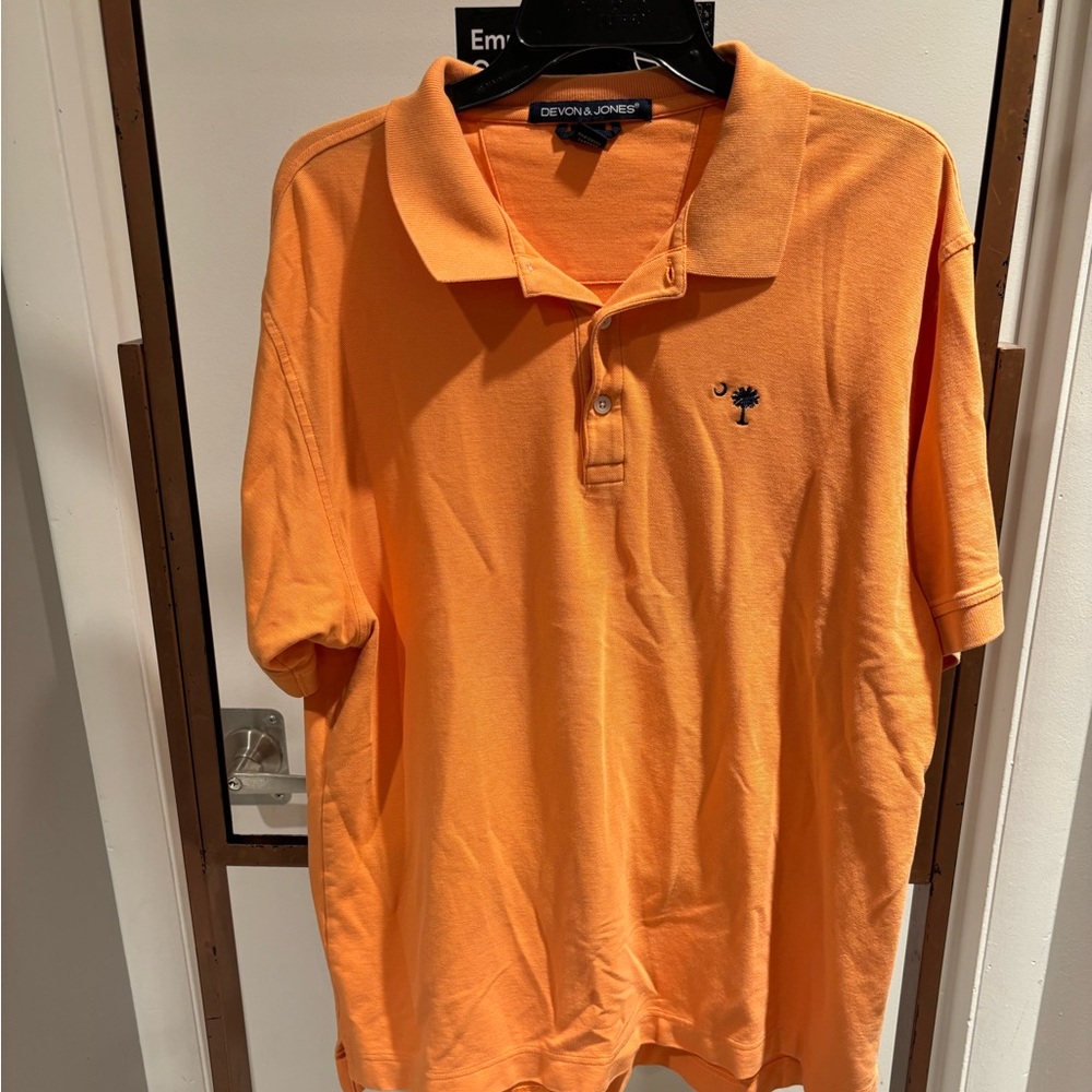 The Great State of South Carolina men’s Orange Polo Shirt Size large